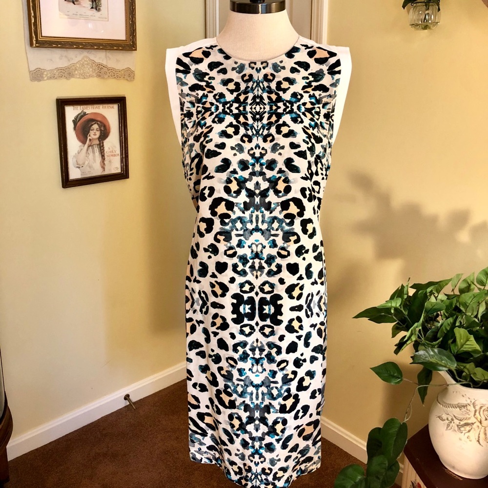Brochu Walker Silk Animal Print Dress